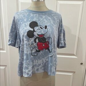 Blue Tie-Dye Mickey Mouse T-Shirt